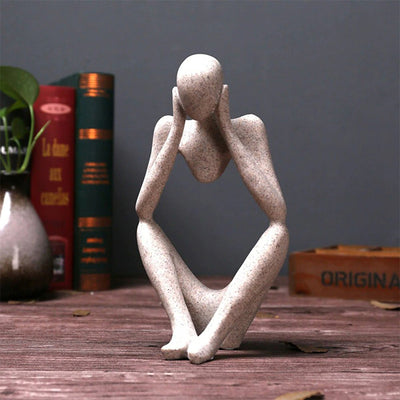abstract thinker statue