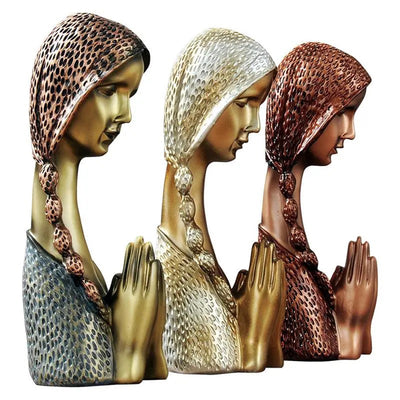 Praying Girl Sculpture