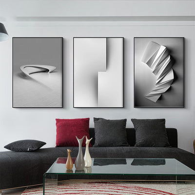 Nordic Geometry Canvas Painting
