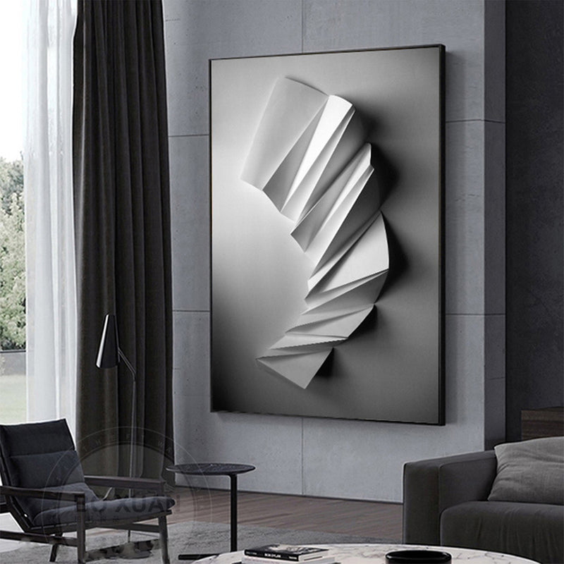 Nordic Geometry Canvas Painting
