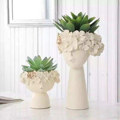 Surreal Table Faces Planters
