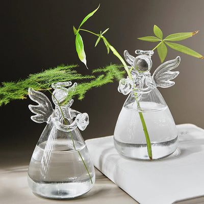 Angel Handmade Glass Vase