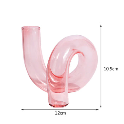 Creative Glass Vase Candle Holders