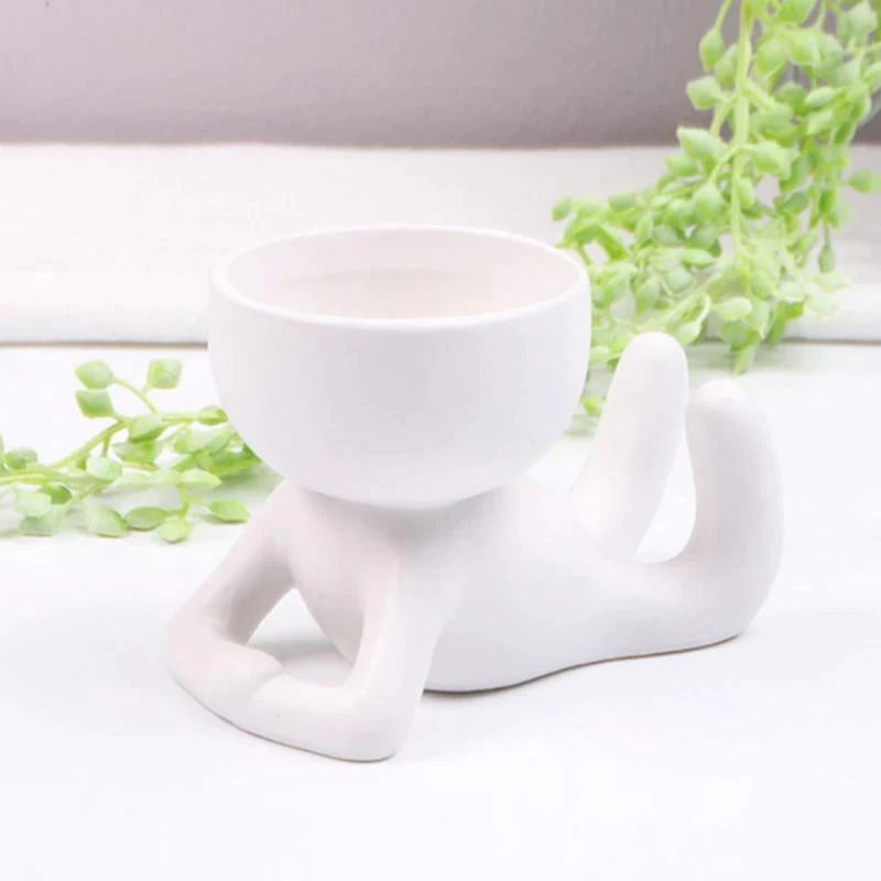 Little Human Ceramic Succulent Planter