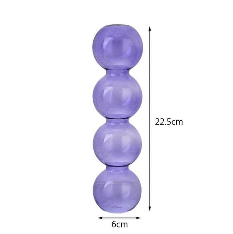 Crystal Glass Bubble Vase