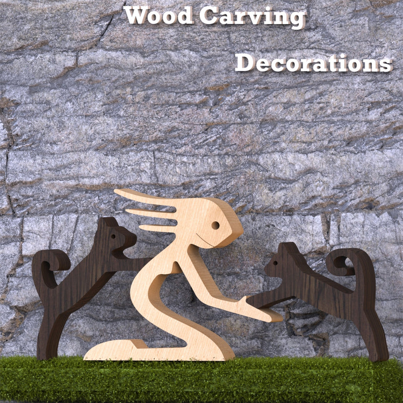 Pet&Owner Wood Carving Collection